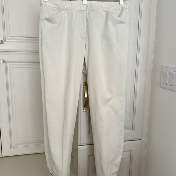 DKNY Womens Stretch Cotton Pants 10 with Hem Width Adjustment Detail NICE! - Picture 13 of 13